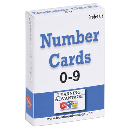Number Cards 0 Thru 9 Black