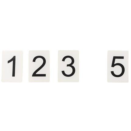 Number Cards 0 Thru 9 Black