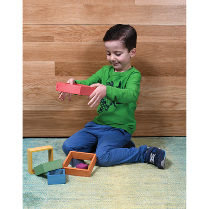 Wooden Rainbow Architect Squares - Set of 7