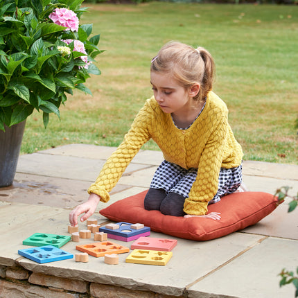 Rainbow Wooden Shape Stacker