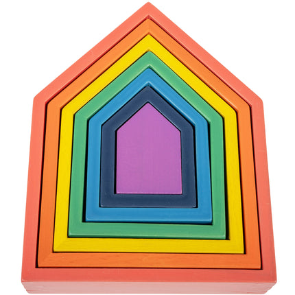Rainbow Architect Houses - Set of 7