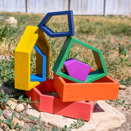 Rainbow Architect Houses - Set of 7