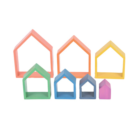 Rainbow Architect Houses - Set of 7
