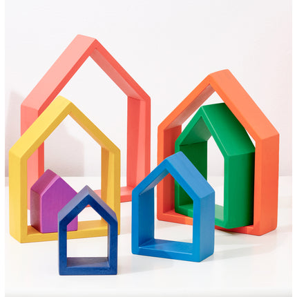 Rainbow Architect Houses - Set of 7