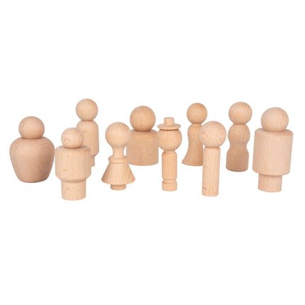 Wooden Community Figures - Set of 10 - For Ages 18m+