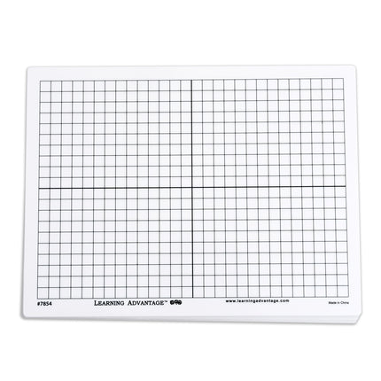 X-Y Axis Dry Erase Grid Boards - Set of 10