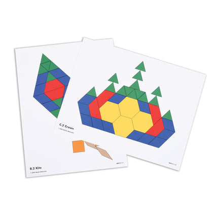 Pattern Block Activity Cards - Set of 20