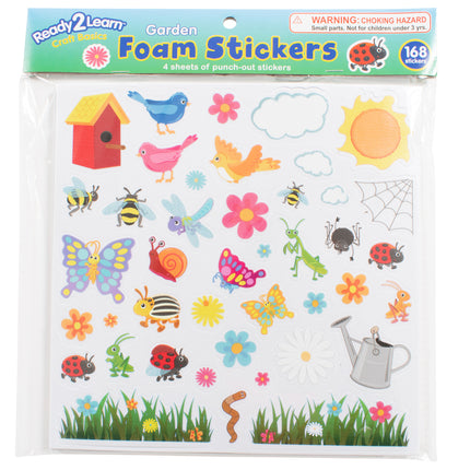 Foam Stickers, Garden, Pack of 168