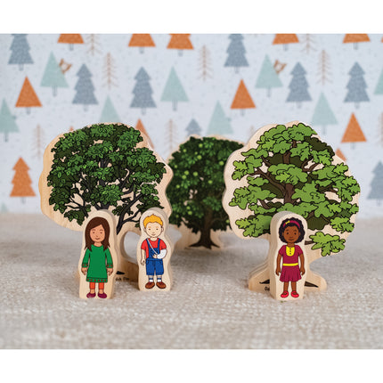 Trees of All Seasons Wooden Blocks - Set of 10 - Ages 2+