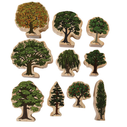Trees of All Seasons Wooden Blocks - Set of 10 - Ages 2+