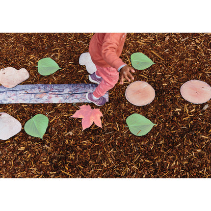 Nature's Footsteps - Set of 15 Nature-Inspired Rubber Mats - Ages 3+