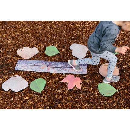 Nature's Footsteps - Set of 15 Nature-Inspired Rubber Mats - Ages 3+