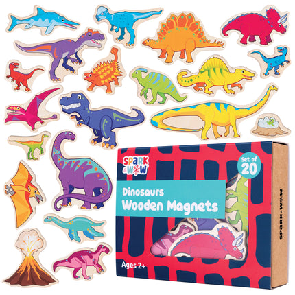 Wooden Magnets Dinosaurs 20/st