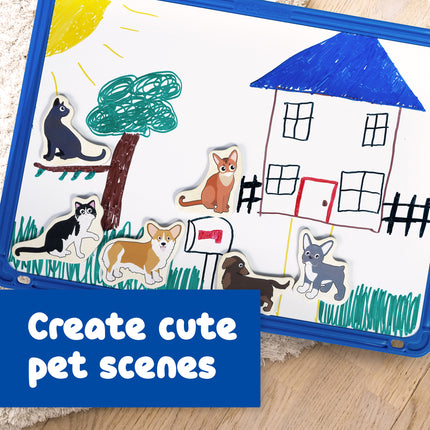 Wooden Magnets Cats & Dogs 20/st