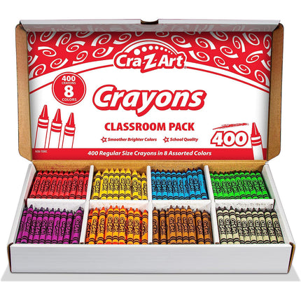Crayon Class Pack, 8 Color, 400 Count Box