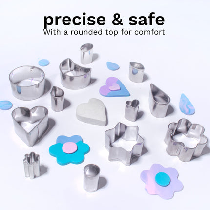 Modeling Clay Metal Cutters 12ct