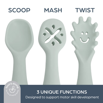 Silicone 3-piece Cutlery Set