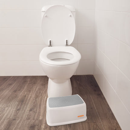 Toddler & Me™ Step Stool, Gray/White