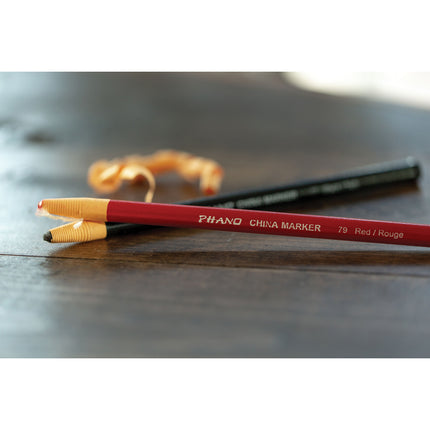 Phano China Markers, Crimson Red, Pack of 12