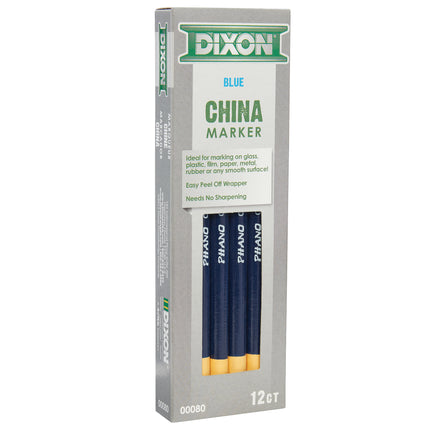 Phano China Markers, Blue, Pack of 12