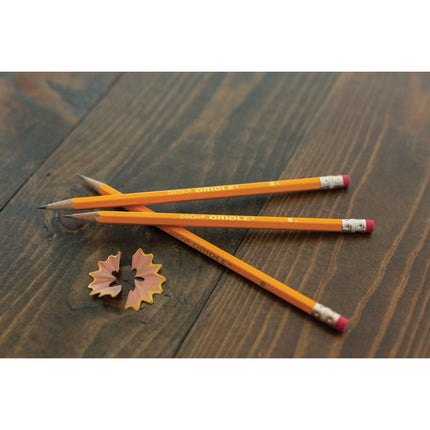 Pencils, No. 2.5 Medium Yellow, Unsharpened, Box of 12