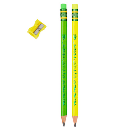 My First® Tri-Write™ Wood-Cased Pencils, Neon Assorted, 2 Count