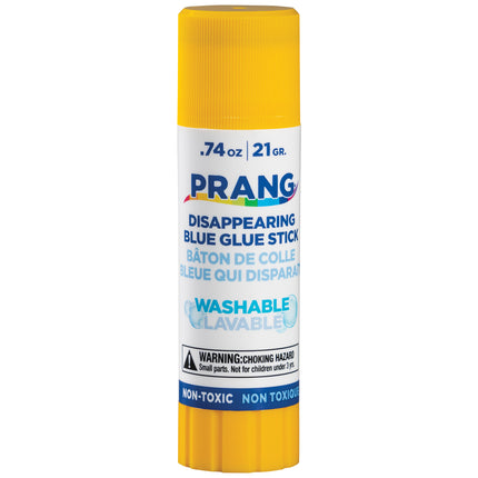 Disappearing Blue Glue Sticks, Washable, .74oz, 60 Count