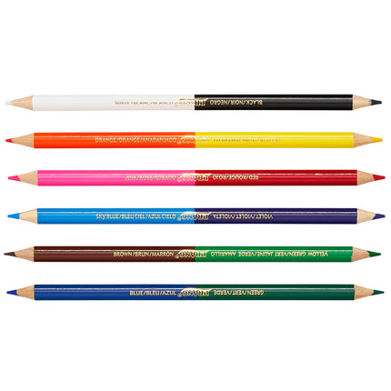 Duo Colored Pencils, 12 Color Set