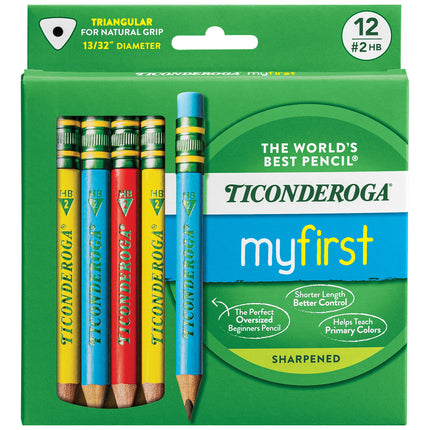My First Ticonderoga Short Pencil, Asst Colors