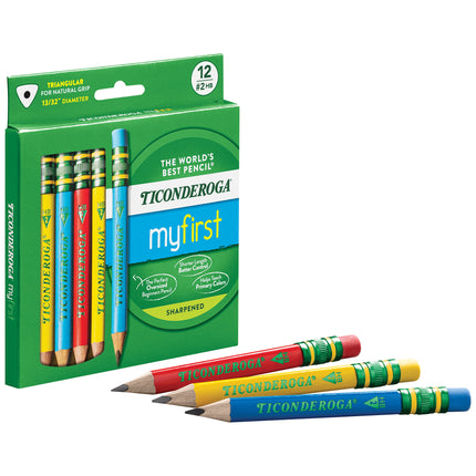 My First Ticonderoga Short Pencil, Asst Colors