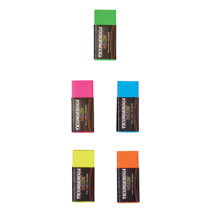 Mini Vinyl Erasers, Neon Assorted, 5 Count