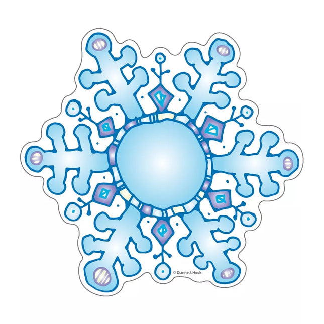 Snowflakes DJ Inkers Cut-Outs, 36 Pieces