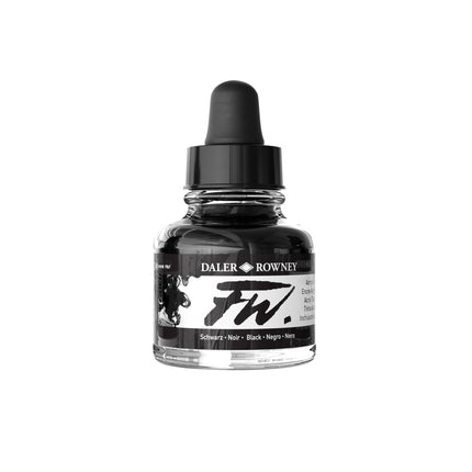 Fw Acrylic Ink Black 29.5ml Daler-rowney