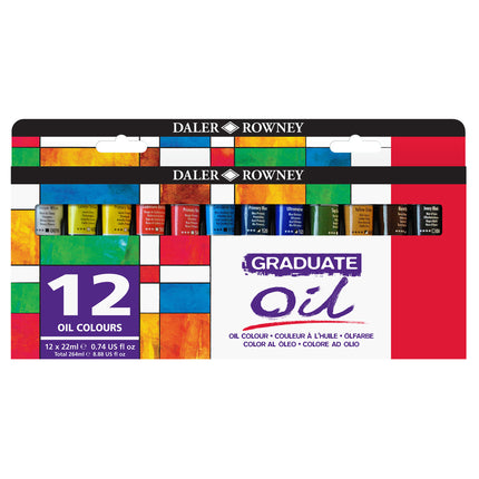 Graduate Oil Paint Set, Assorted Colors