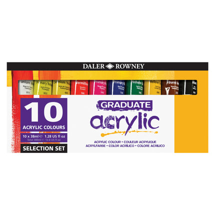 Graduate Acrylic Paint Selection Set, Assorted Colors
