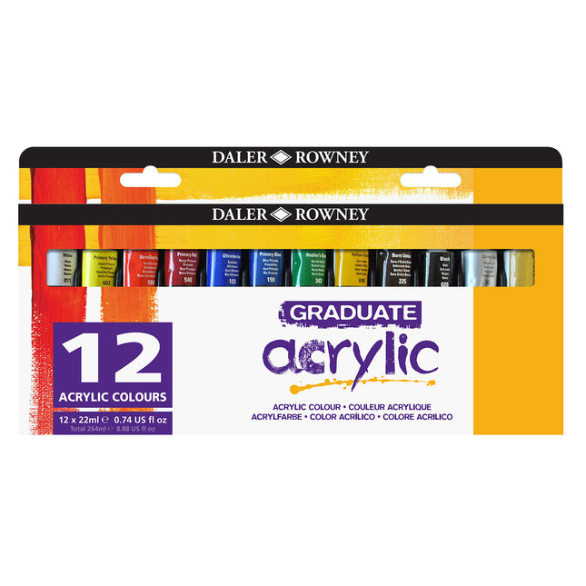 Graduate Acrylic Paint Set, Assorted Colors