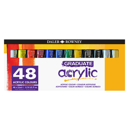 Graduate Acrylic Paint Set, Assorted Colors
