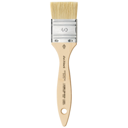 Mottler Brush, Natural Hog, Acrylic & Oil, Flat, Size 40