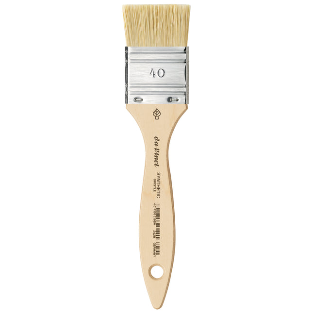 Mottler Brush, Natural Hog, Acrylic & Oil, Flat, Size 40
