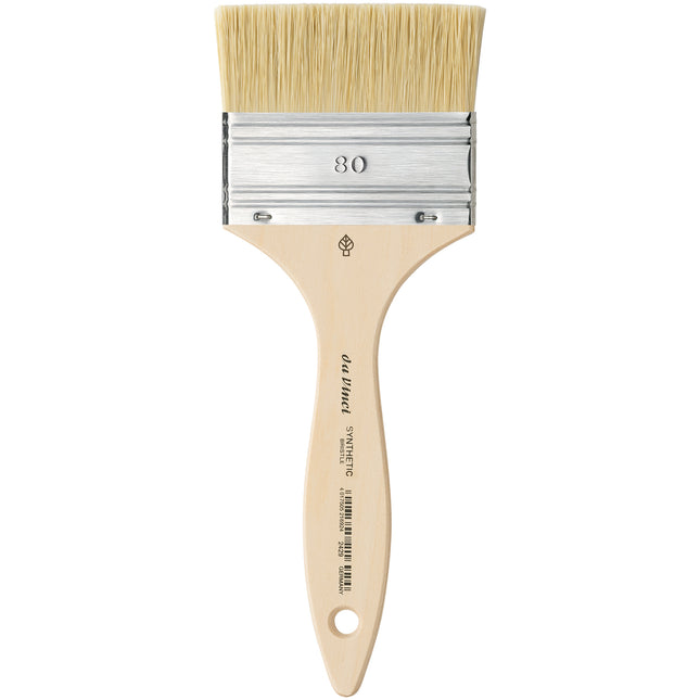 Mottler Brush, Natural Hog, Acrylic & Oil, Flat, Size 80