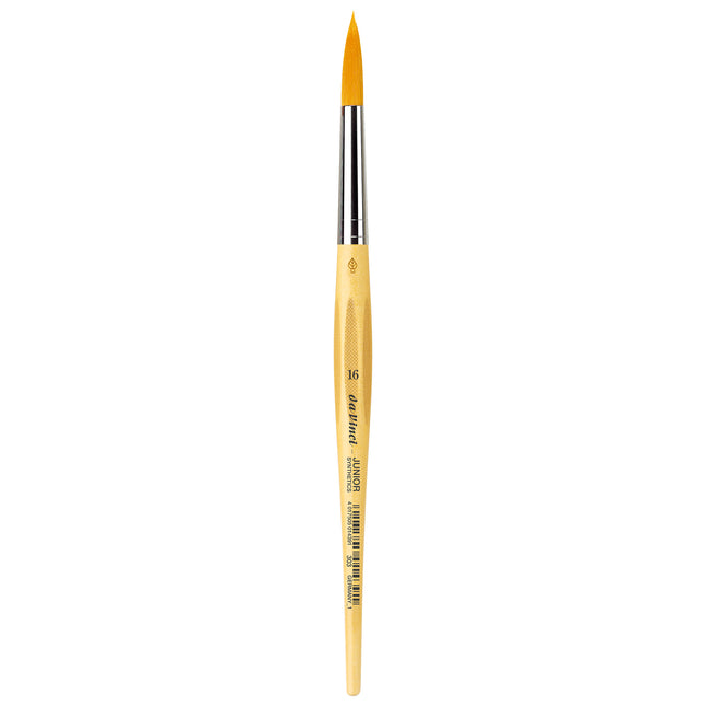 JUNIOR Synthetics Student Brush, Synthetic, Tempera, Round, Size 16