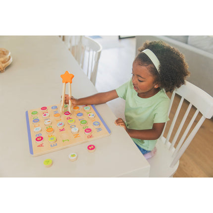 ABC Letter Sounds Puzzle Wooden Alphabet Board