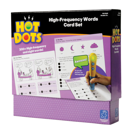 Hot Dots® High-Frequency Words Card Sets, Grades K+
