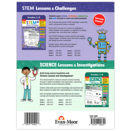 Hands-On Science 20 Themes Book, Grades 1-3