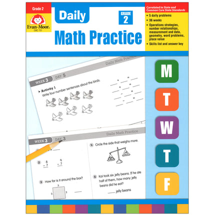 Common Core Math 2 Daily Common Core Math Practice, Grade 2 – ES School Supply
