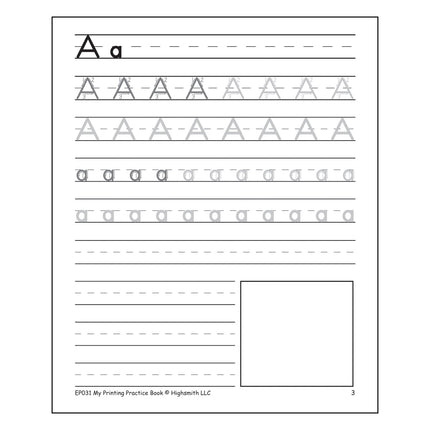 My Own Printing Practice Book