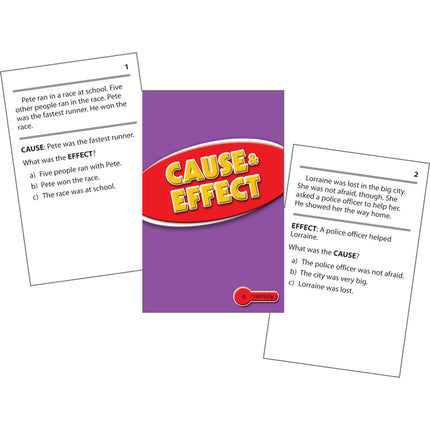 Cause & Effect Practice Cards, Levels 2.0-3.5