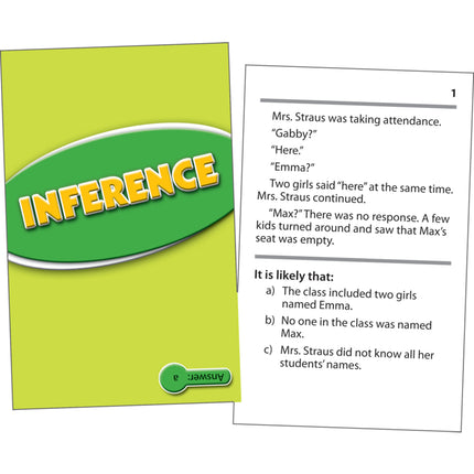 Inference Practice Cards, Levels 5.0-6.5