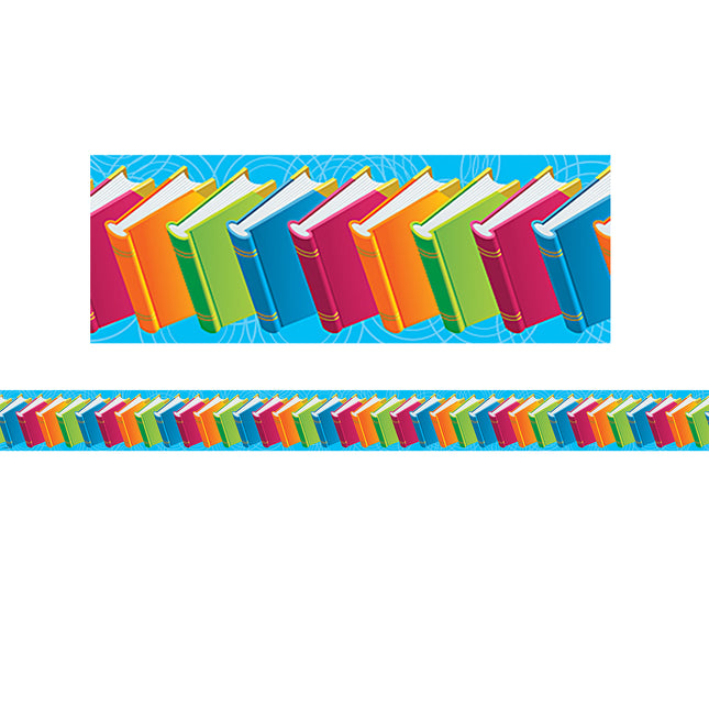 Books Straight Border Trim