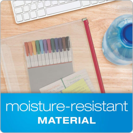 Expanding Zipper Binder Pocket, 1/2", Assorted Zipper, Pack of 5